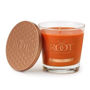 NWT ROOT CANDLES 6.3oz Pumpkin Spice Candle Beeswax Blend Halloween Fall Autumn